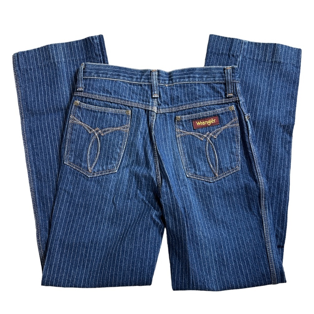 Vintage 80s Wrangler Pinstripe Denim Jeans